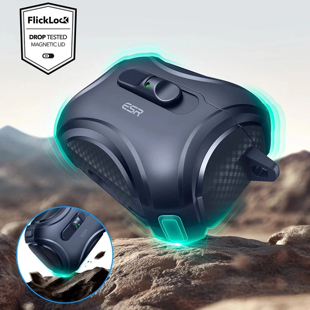 Etui ESR Cyber FlickLock dla Apple AirPods Pro 3, Niebieskie