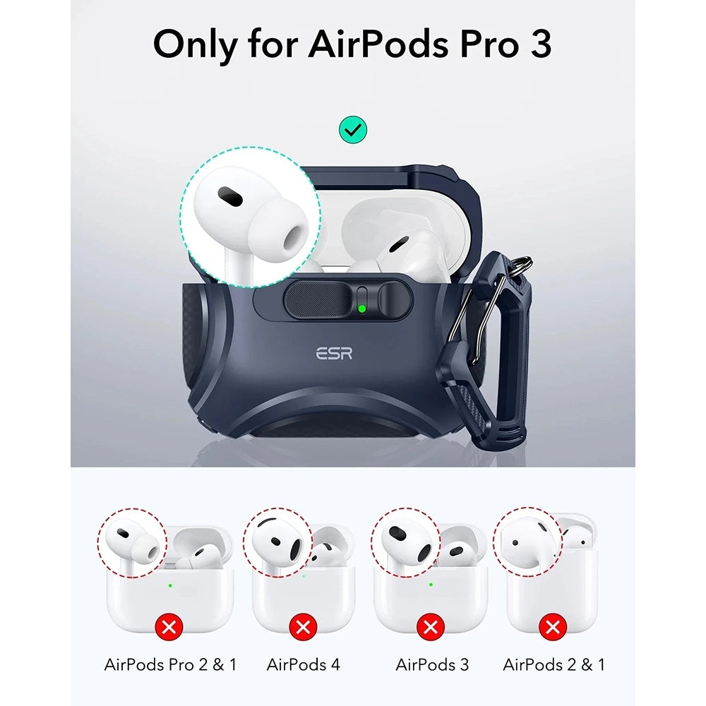 Etui ESR Cyber FlickLock dla Apple AirPods Pro 3, Niebieskie
