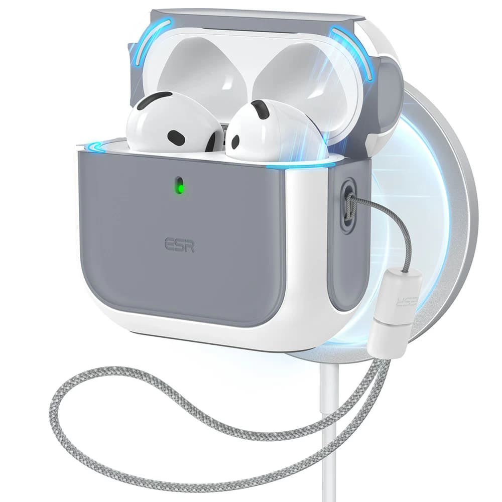 Etui ESR Orbit Hybrid dla Apple AirPods 4, Białe