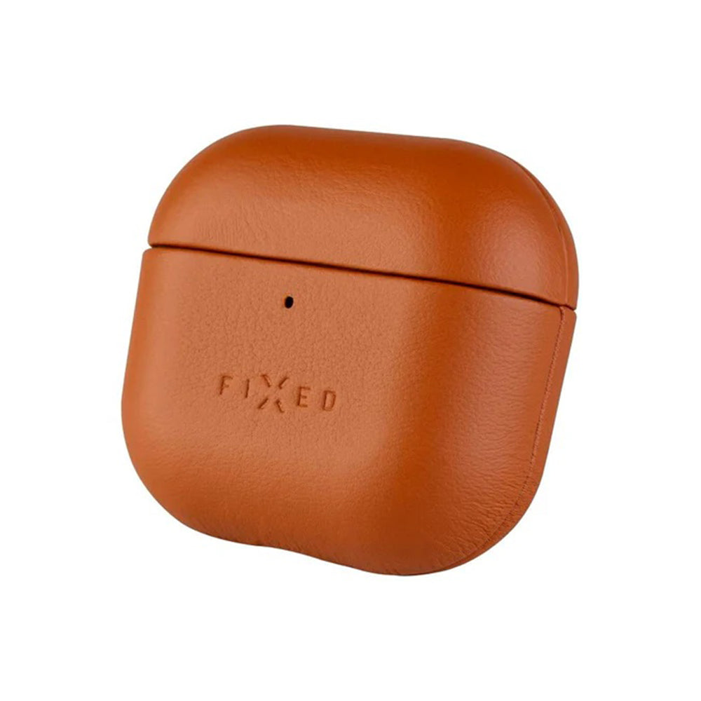 Etui Fixed PodsLeather dla Apple AirPods 4, Brązowe