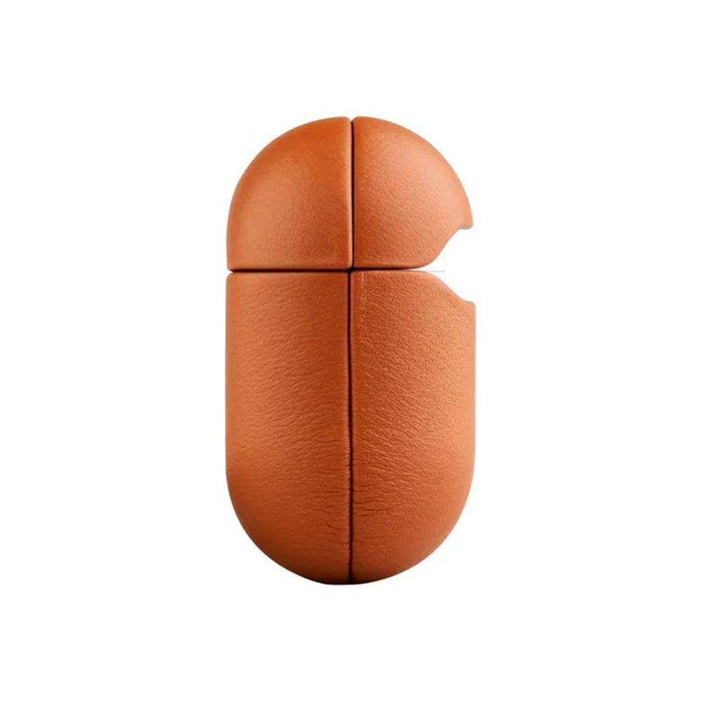 Etui Fixed PodsLeather dla Apple AirPods 4, Brązowe