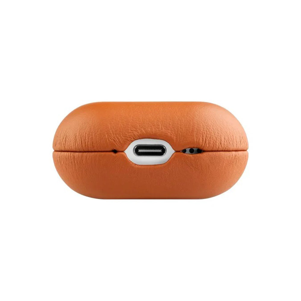 Etui Fixed PodsLeather dla Apple AirPods 4, Brązowe