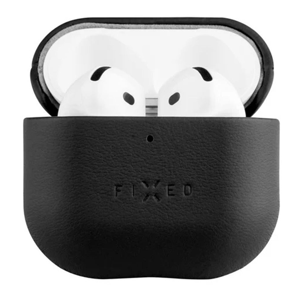 Etui Fixed PodsLeather dla Apple AirPods 4, Czarne