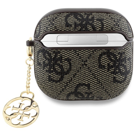 Etui Guess 4G Charm dla Apple AirPods 4, Brązowy