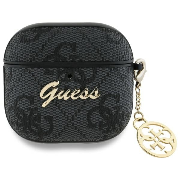 Etui Guess 4G Charm dla Apple AirPods 4, Czarne