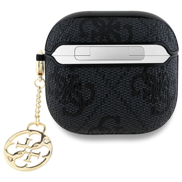 Etui Guess 4G Charm dla Apple AirPods 4, Czarne