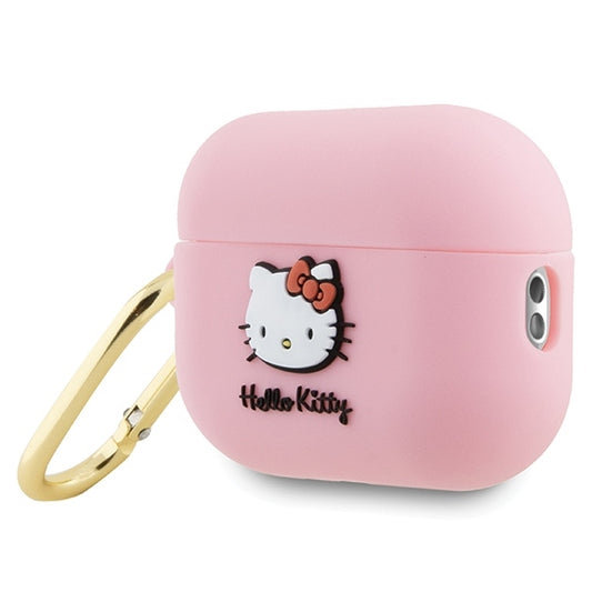 Etui Hello Kitty 3D Kitty Head dla Apple AirPods Pro 2, Różowe