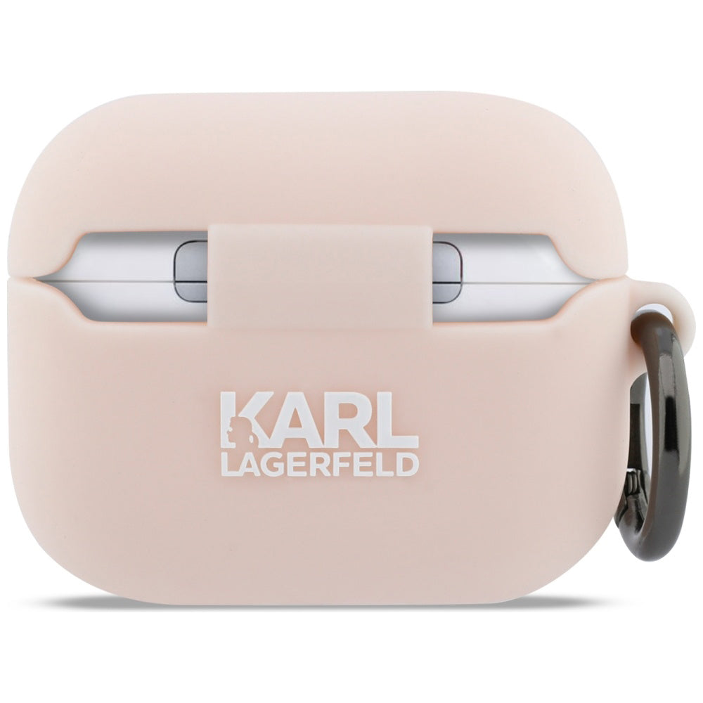 Etui Karl Lagerfeld Silicone Choupette's Head 3D dla Apple AirPods Pro 3, Różowe