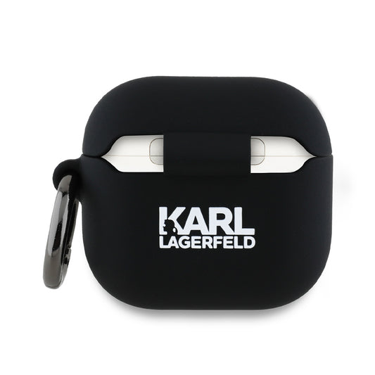 Etui Karl Lagerfeld 3D Karl & Choupette's Heads dla Apple AirPods 4, Czarne