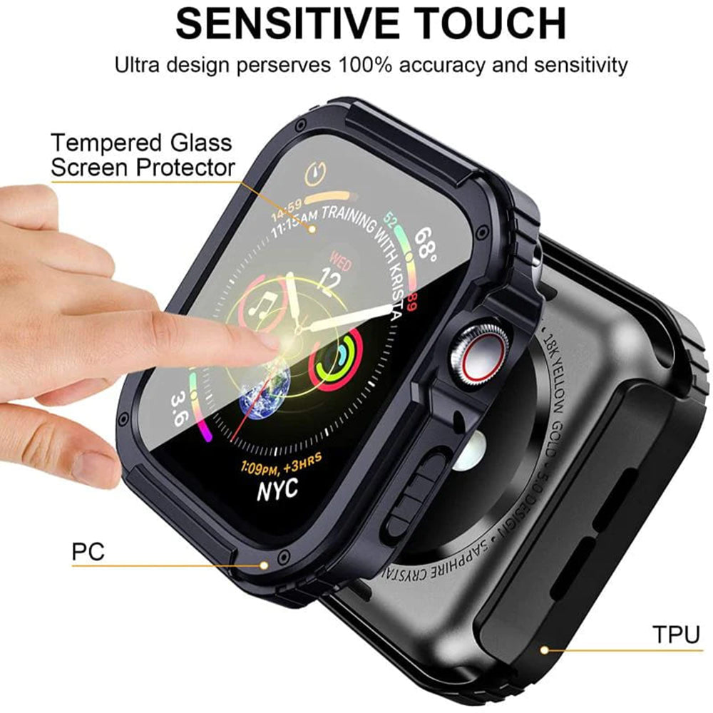 Etui Lito Armor 360 do Apple Watch 38mm Series, Niebieskie