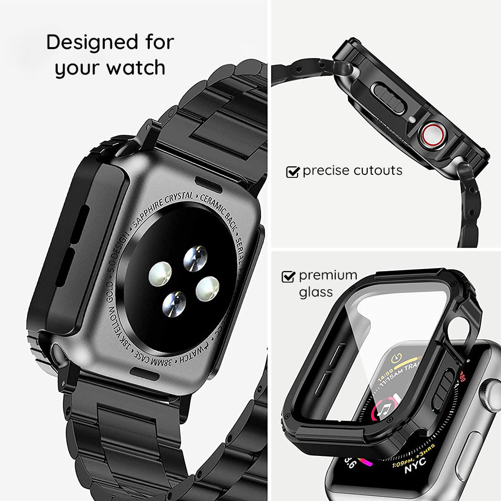 Etui Lito Armor 360 do Apple Watch 42mm Series, Niebieskie