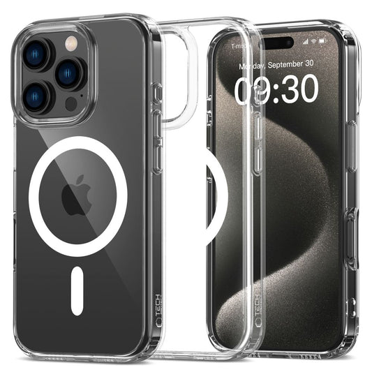 MagSafe Case for Apple iPhone 16 Pro, Tech-Protect, Flexair Hybrid, Clear