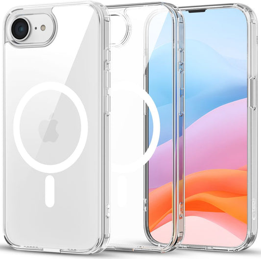 MagSafe Case for Apple iPhone 16e, Tech-Protect, Flexair Hybrid, Transparent