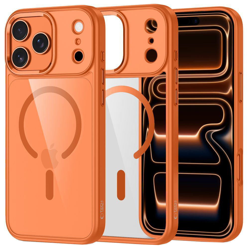 Etui MagSafe dla Apple iPhone 17 Pro, Tech-Protect, Magmat, Pomarańczowe