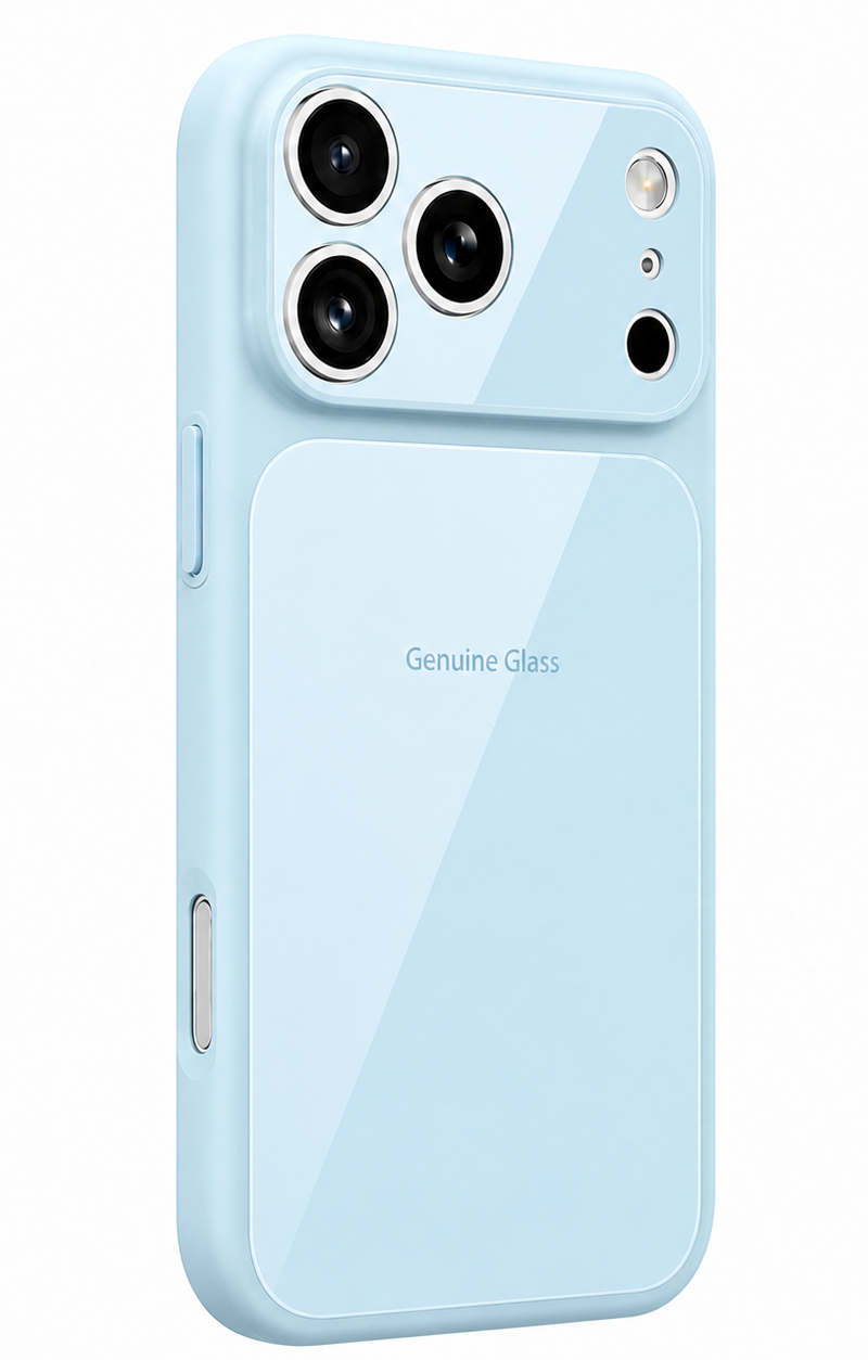 Etui MagSafe do Apple iPhone 16, OEM, Genuine Glass, Bleu