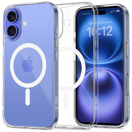 MagSafe Case for Apple iPhone 16, Tech-Protect, Flexair+, Transparent