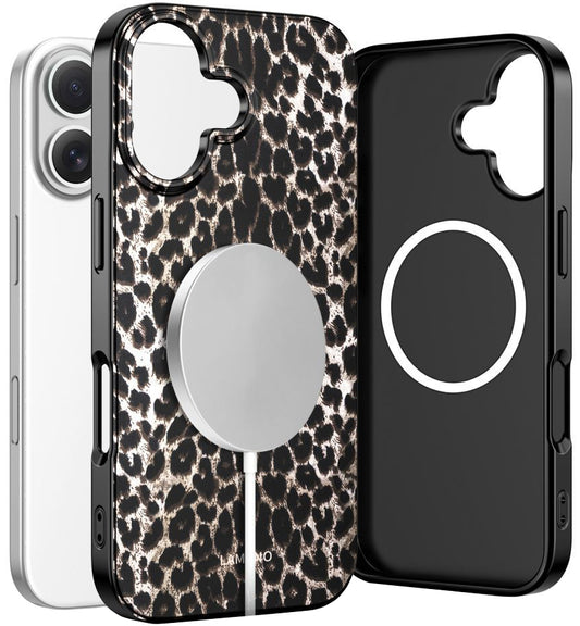 Etui MagSafe dla Apple iPhone 17, Tech-Protect, Lamano Leopard, Czarne