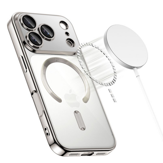Etui MagSafe dla Apple iPhone 17 Pro, Tech-Protect, Magflex, Srebrne