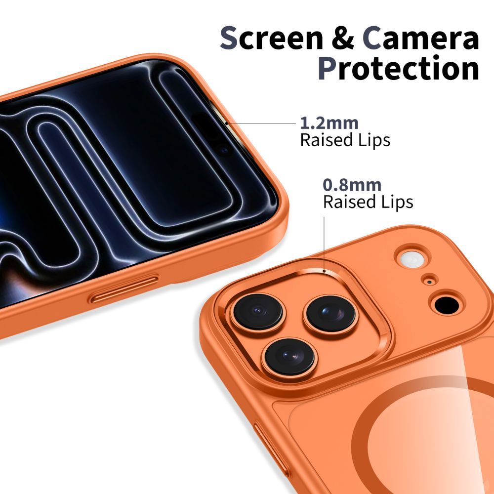 Etui MagSafe dla Apple iPhone 17 Pro, Tech-Protect, Magmat, Pomarańczowe
