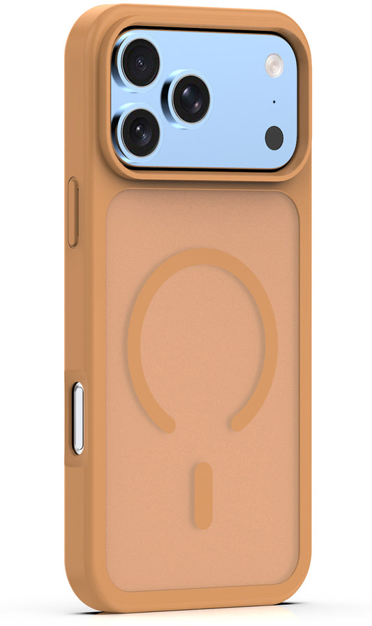 Etui MagSafe do Apple iPhone 18 Pro Max / 17 Pro Max, OEM, Mag Matt Big Hole, Brązowe