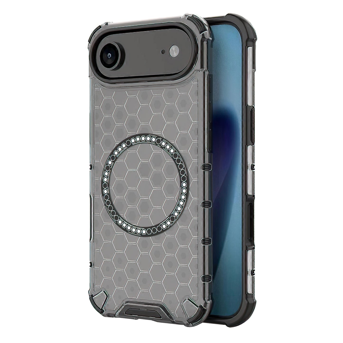 Etui MagSafe dla Apple iPhone 17 Air, Techsuit, HoneyComb Shield, Czarne