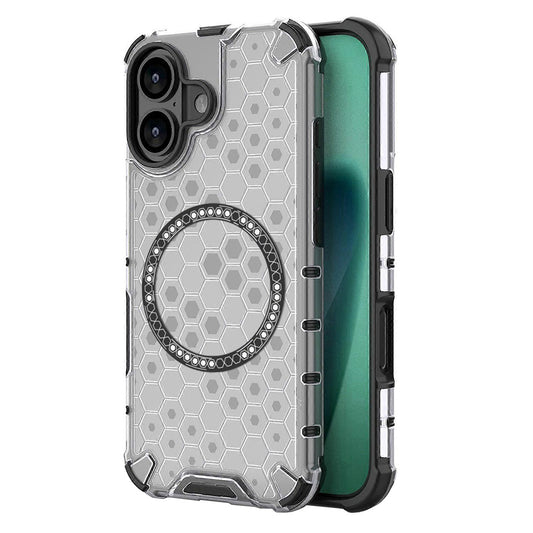 Etui MagSafe dla Apple iPhone 17, Techsuit, HoneyComb Shield, Białe