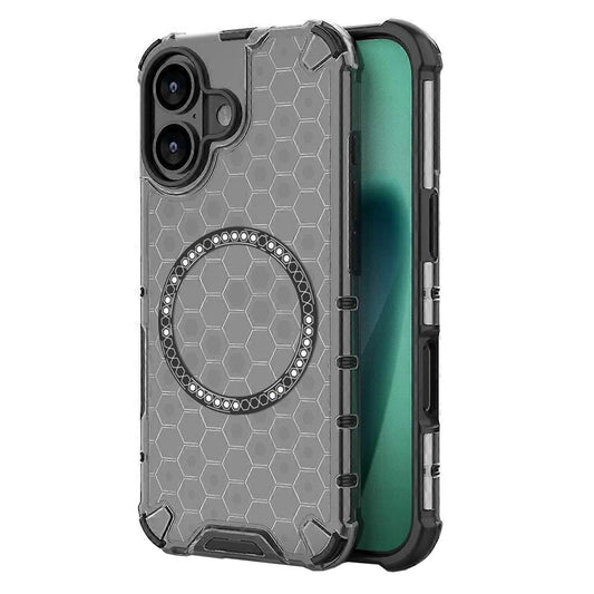 Etui MagSafe dla Apple iPhone 17, Techsuit, HoneyComb Shield, Czarne
