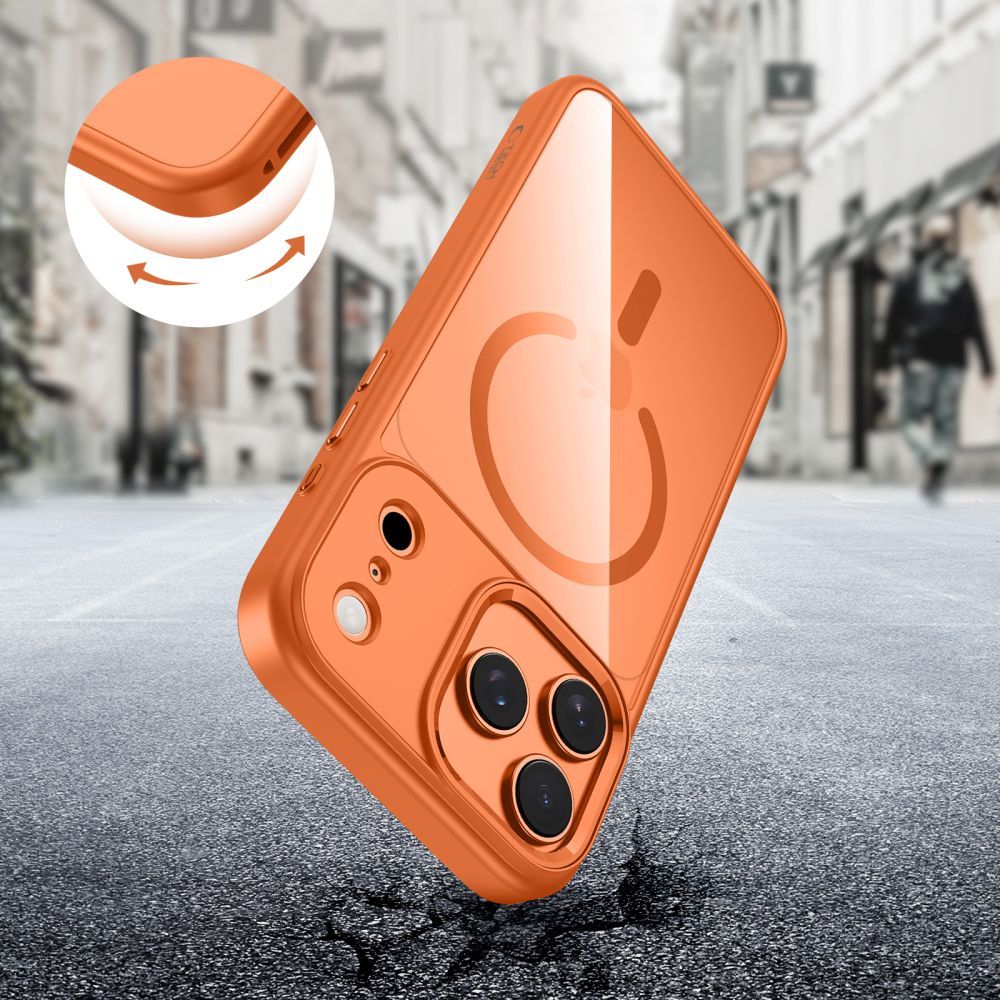 Etui MagSafe dla Apple iPhone 17 Pro, Tech-Protect, Magmat, Pomarańczowe