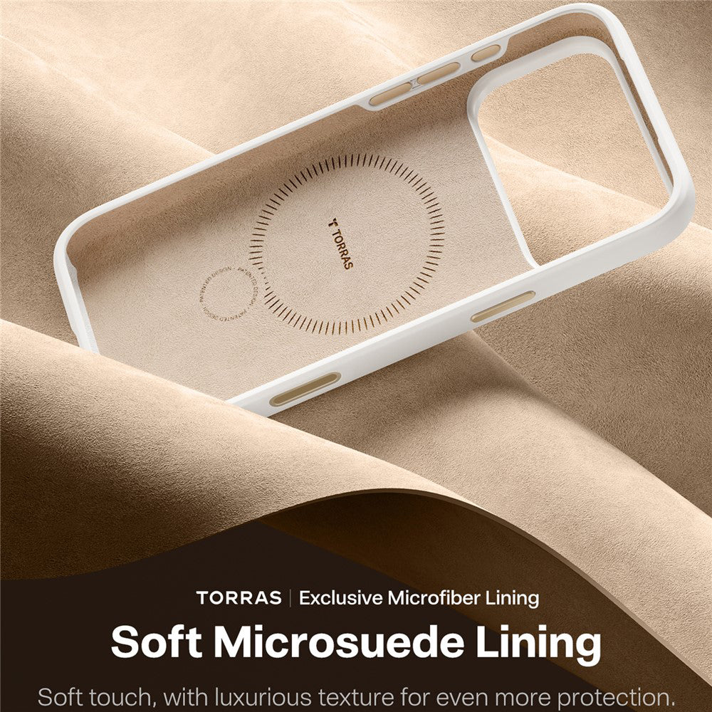Etui MagSafe dla Apple iPhone 17 Pro, Torras, QPRO Silicone, Białe