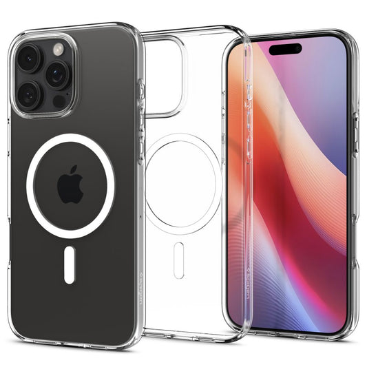 Etui MagSafe do Apple iPhone 16 Pro, Spigen, ciekłokrystaliczne, przezroczyste ACS08389