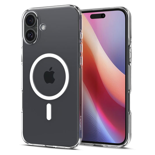 Etui MagSafe do Apple iPhone 16, Spigen, ciekłokrystaliczne, przezroczyste ACS08390
