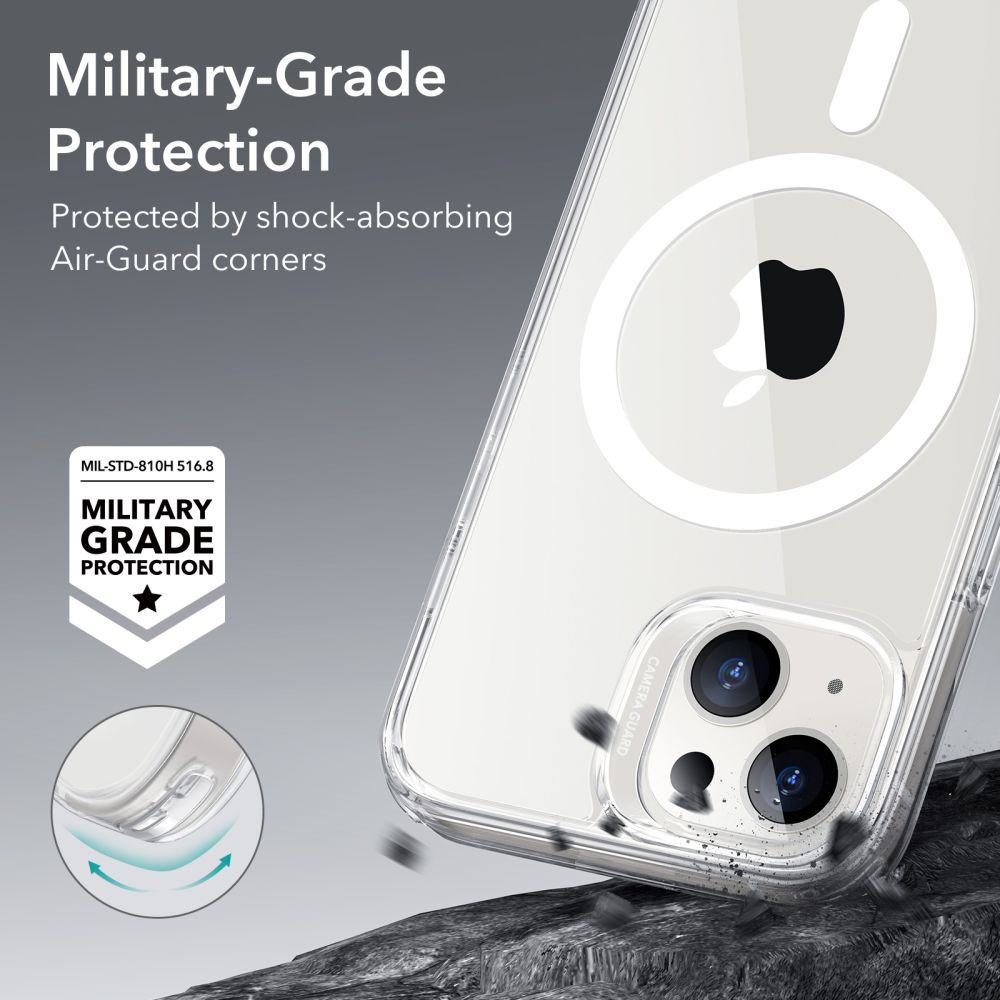 Etui MagSafe do Apple iPhone 14 / 13, ESR, Classic Hybrid, Przezroczyste