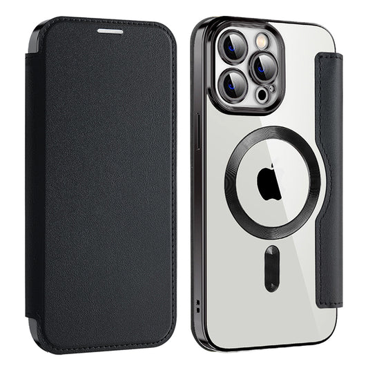 Etui MagSafe do Apple iPhone 13 Pro Max, Techsuit, SmartMag Book, czarne