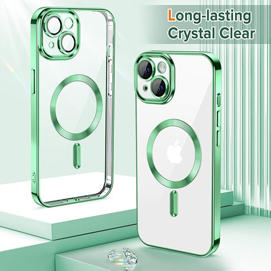 Etui MagSafe do Apple iPhone 13, Techsuit, Luxury Crystal, Jasnozielony