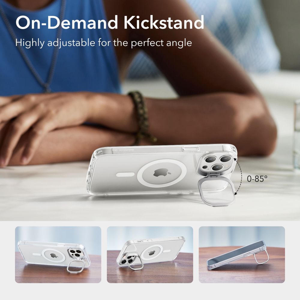 Etui MagSafe dla Apple iPhone 14 Pro, ESR, Classic Kickstand, Przezroczyste