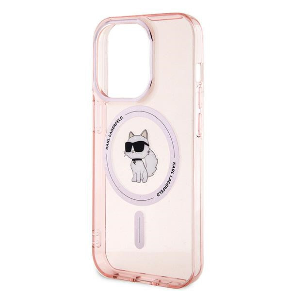 Etui MagSafe dla Apple iPhone 14 Pro Max, Karl Lagerfeld, IML Choupette, Różowy