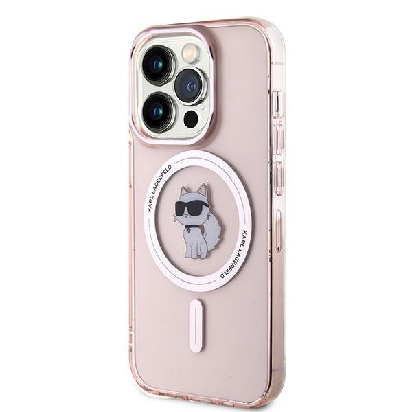 Etui MagSafe dla Apple iPhone 14 Pro Max, Karl Lagerfeld, IML Choupette, Różowy