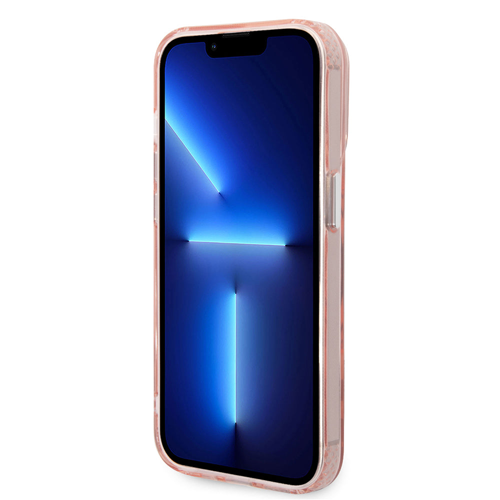 MagSafe Case for Apple iPhone 14 Pro Max, Karl Lagerfeld, Karl & Choupette Aluminium, Pink