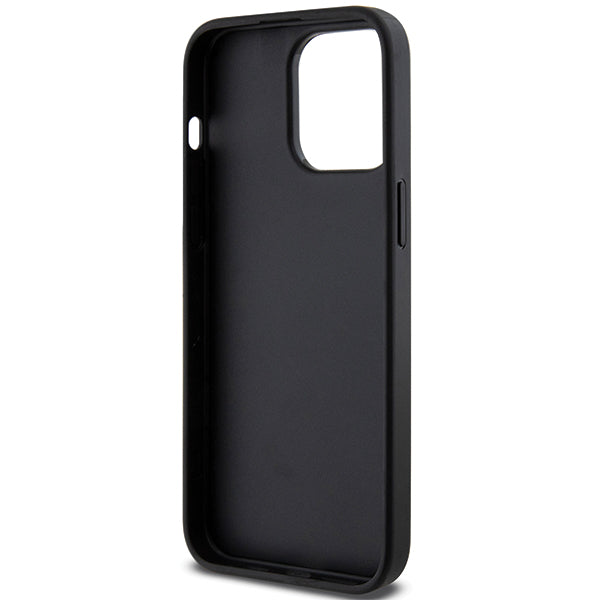 MagSafe Case for Apple iPhone 14 Pro Max, Karl Lagerfeld, Saffiano Gripstand Choupette, Black