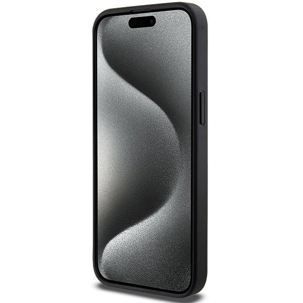 MagSafe Case for Apple iPhone 14 Pro Max, Karl Lagerfeld, Saffiano Gripstand Choupette, Black