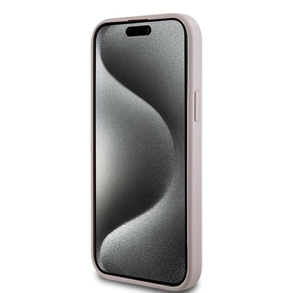 Etui MagSafe dla Apple iPhone 15, Guess, Kolekcja 4G, Różowy