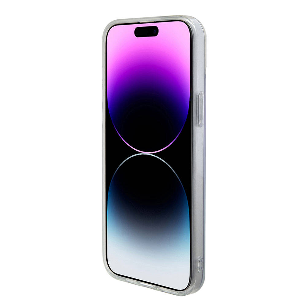 Etui MagSafe dla Apple iPhone 15, Guess, IML Iridescent, Fioletowy