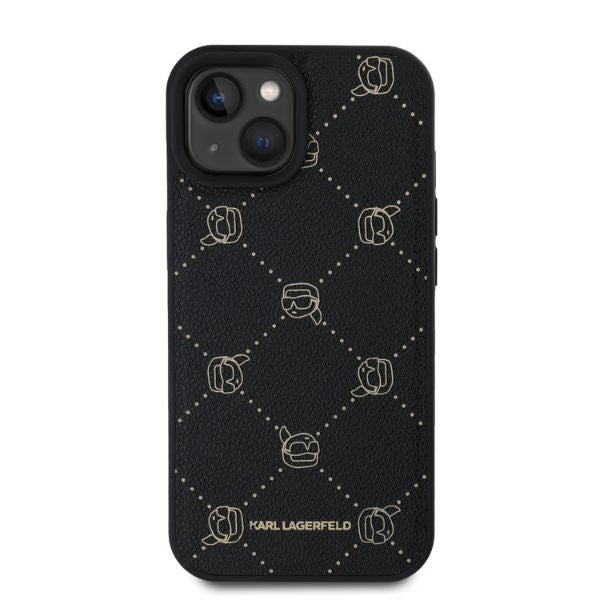 Etui MagSafe dla Apple iPhone 15, Karl Lagerfeld, Karl's Head, Czarne