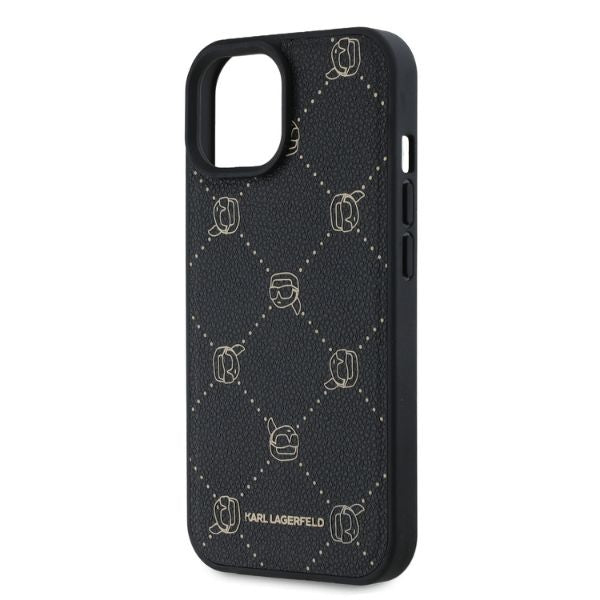 Etui MagSafe dla Apple iPhone 15, Karl Lagerfeld, Karl's Head, Czarne