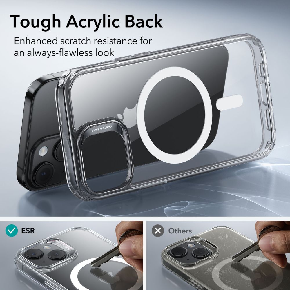 Etui MagSafe dla Apple iPhone 15 Plus, ESR, Classic Hybrid, Przezroczyste