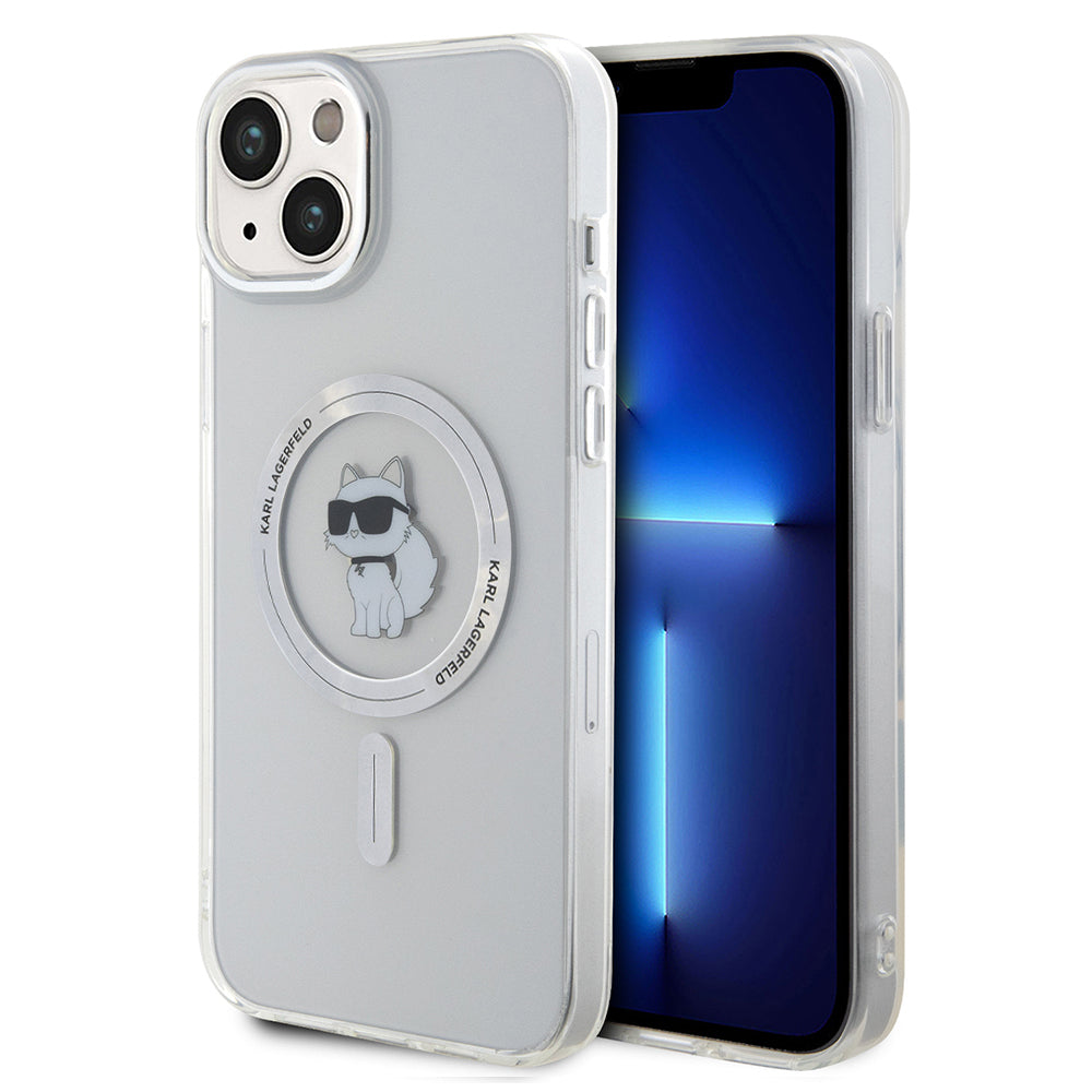 Etui MagSafe dla Apple iPhone 15 Plus / 14 Plus, Karl Lagerfeld, IML Choupette, Przezroczyste