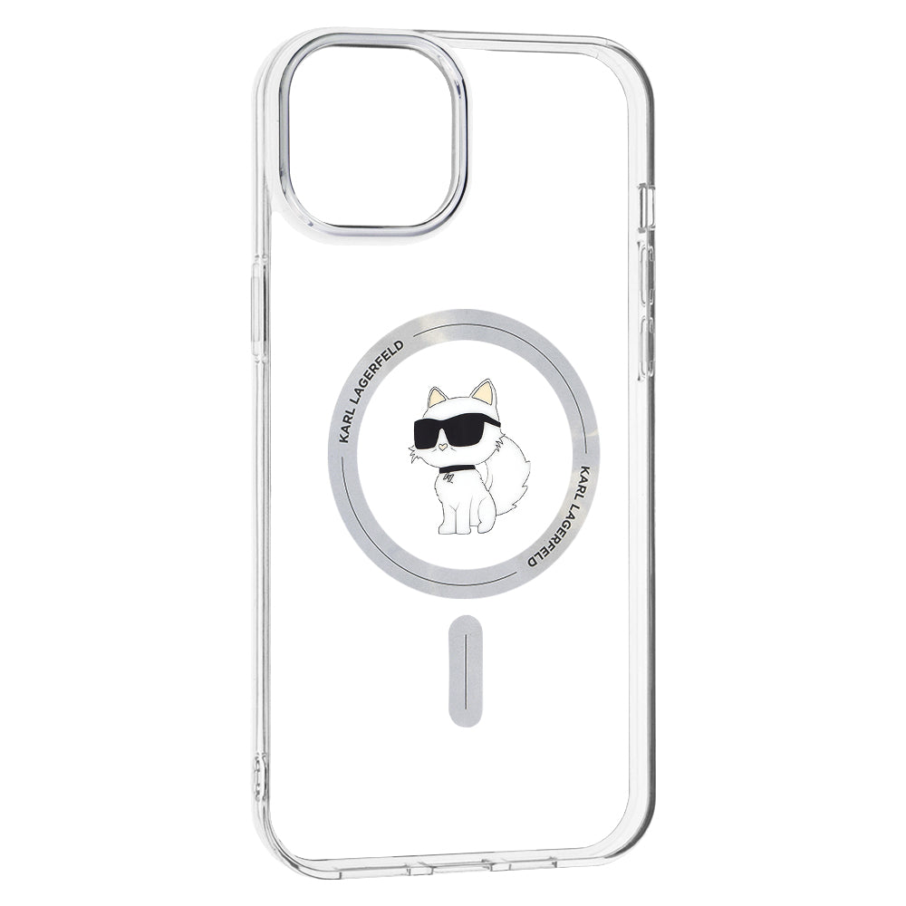 Etui MagSafe dla Apple iPhone 15 Plus / 14 Plus, Karl Lagerfeld, IML Choupette, Przezroczyste