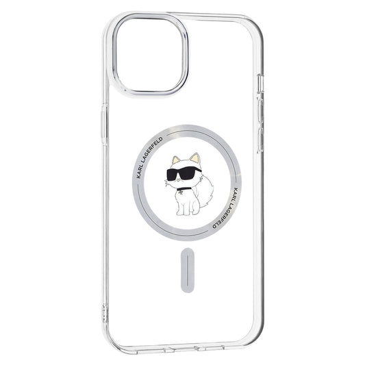 Etui MagSafe dla Apple iPhone 15 Plus / 14 Plus, Karl Lagerfeld, IML Choupette, Przezroczyste