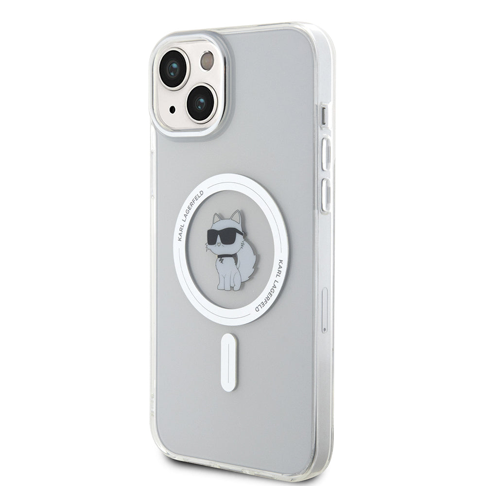Etui MagSafe dla Apple iPhone 15 Plus / 14 Plus, Karl Lagerfeld, IML Choupette, Przezroczyste