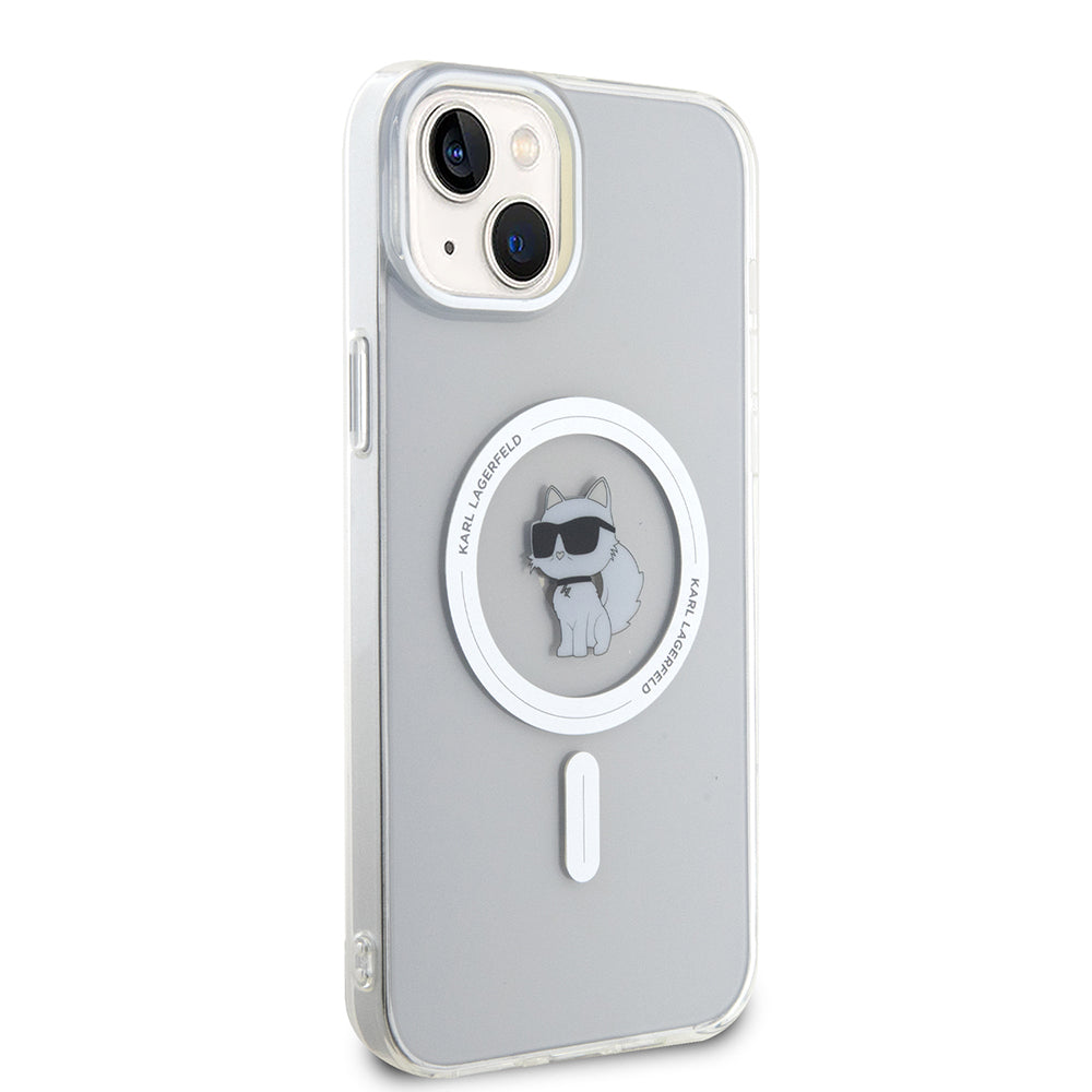 Etui MagSafe dla Apple iPhone 15 Plus / 14 Plus, Karl Lagerfeld, IML Choupette, Przezroczyste